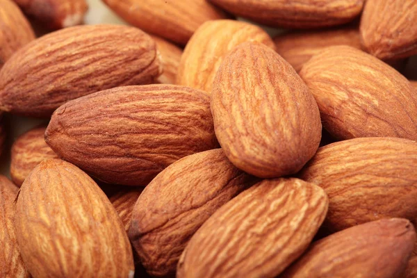 Almond. Almonds macro. Almonds background. Almond nuts.Almond nuts texture closeup.Selective focus