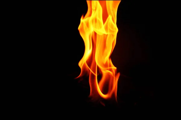 Fire flames on black background.Abstract fire.Abstract background .Isolated on black — Stock Photo, Image