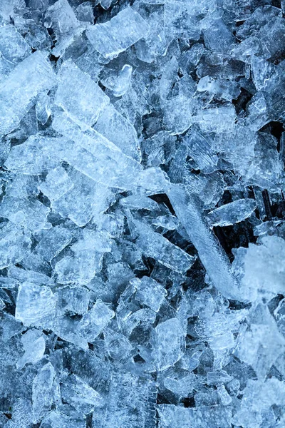 background with crushed ice , top view.Texture of ice