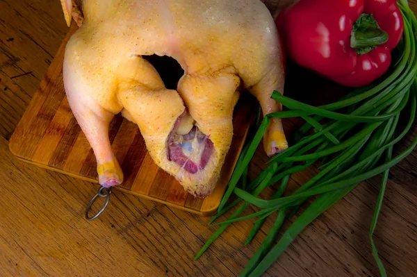 Ein Leckeres Weihnachtsgericht Für Die Ganze Familie Appetitlich Gebackene Ente — Stockfoto