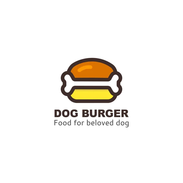  Köpek restoran veya kafe için logo. Köpek Gıda logo şablonu. Gıda köpekler simgesi