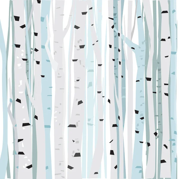 Birch forest vector background. Birch forest pattern. Background of trees — Stock Illustration Birch forest vector background. Birch forest pattern. Background of trees Royalty Free Stock Vectors