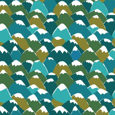 Renkli dağlar. Dağlar vektör illüstrasyonu