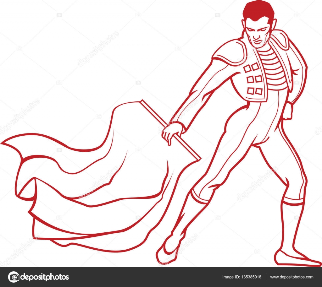 magneet verontreiniging vrachtauto Young matador in bullfighting traditional clothing with red rag. Stock  Vector Image by ©Hillway #135385916