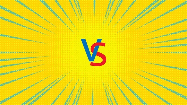 Versus illusztráció vektor — Stock Vector