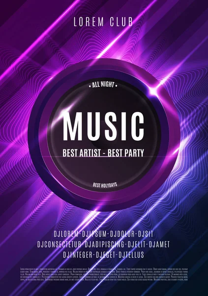 Müzik soyut poster