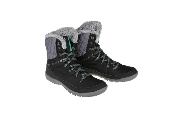Ženský zimní sportovní obuv izolovaných na bílém pozadí. — Stock fotografie