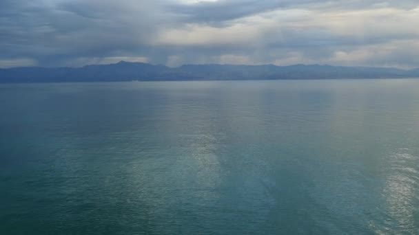 Paisaje Marino Con Nubes Tormentosas Cerca Del Canal Del Amor — Vídeo de stock