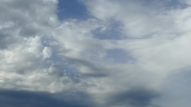 Fond Naturel Avec Des Nuages Orageux Sombres Avant Pluie Plage — Video