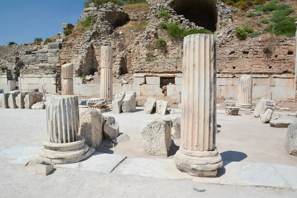 Las Ruinas Antigua Ciudad Éfeso Turquía Basílica Cristiana Primitiva — Foto de Stock