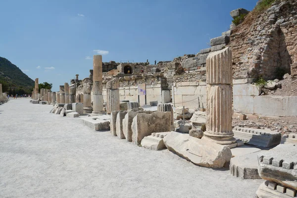 Ephesus Ősi Városának Romjai Törökországban Korai Keresztény Bazilika — Stock Fotó