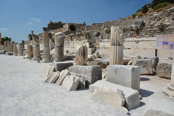 Ephesus Ősi Városának Romjai Törökországban Korai Keresztény Bazilika — Stock Fotó