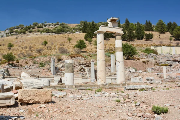 Ruínas Antiga Cidade Éfeso Turquia Prytaneion — Fotografia de Stock