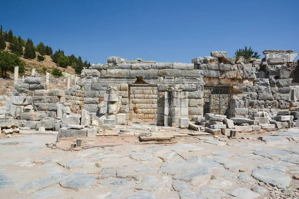 Ερείπια Της Αρχαίας Πόλης Του Εφέσου Στη Γαλοπούλα — Φωτογραφία Αρχείου