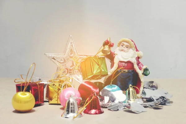 Año Nuevo Navidad Deco Caja Regalo Navidad Santa Claus — Foto de Stock