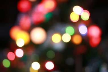 Derma arka plan boken Noel ışıkları ile.