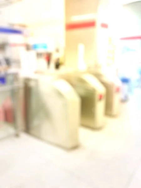 Blurred Background Entrance Turnstiles — Stock Photo, Image