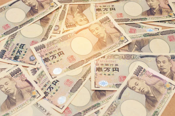 Japanese currency notes background , Japanese Yen