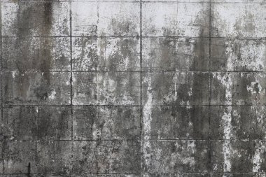 eski eski doku, ıslak gri beton duvar. Ham alçı duvar arka plan. Asfalt yakın çekim. Vintage tonu filtresi