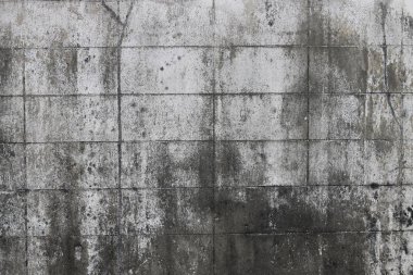 eski eski doku, ıslak gri beton duvar. Ham alçı duvar arka plan. Asfalt yakın çekim. Vintage tonu filtresi