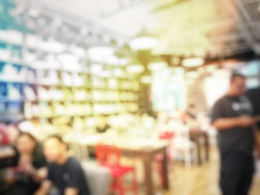 Fast food kavramı. İnsanlar yeme blurred. Vintage rengi.