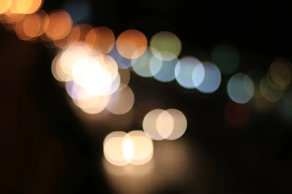 Luces Nocturnas Fondo Bokeh Colorido — Foto de Stock