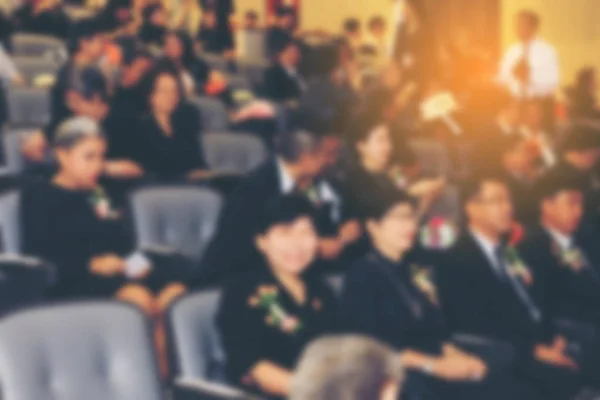 Blurred Image Business Conference Presentation Public Presentations Audience Conference Hall — Stock Photo, Image