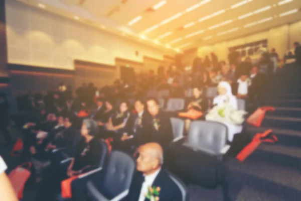 Verschwommenes Bild Von Business Konferenz Und Präsentation Mit Öffentlichen Präsentationen — Stockfoto