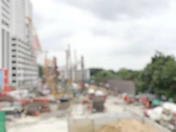 Verschwommen Baugewerbe Stadt Gebäude Innenstadt Defokussierter Hintergrund — Stockfoto