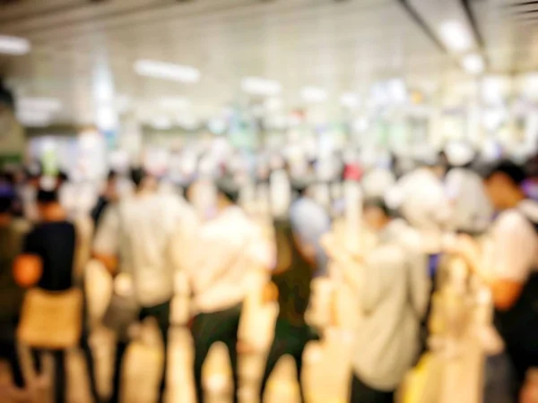 Image Floue Des Personnes Dans Hall Aéroport — Photo