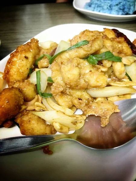Asya Yemekleri Konsepti Lezzetli Yemek Yakın Çekim — Stok fotoğraf