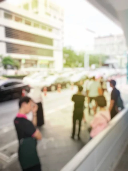 Imagen Fondo Borrosa Abstracta Personas Aire Libre — Foto de Stock