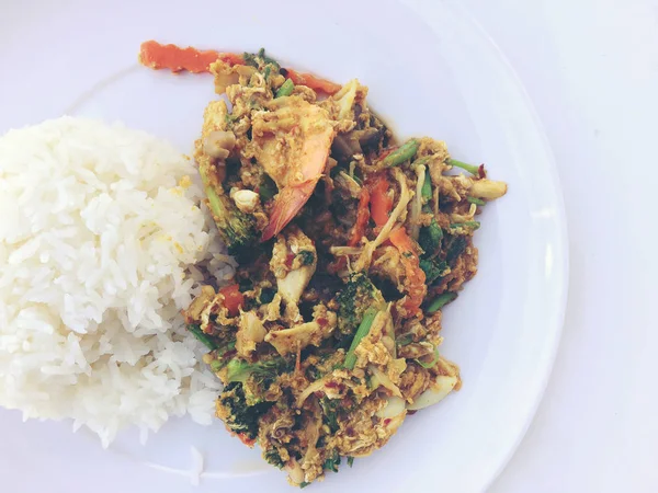 Daging Ayam Goreng Aduk Sukiyaki Asia Asia Latar Belakang Kubis — Stok Foto