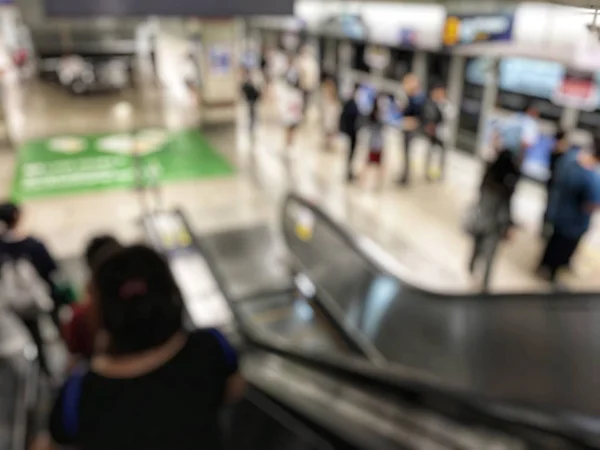 Blurred Image People Airport Hall — Stock Photo, Image