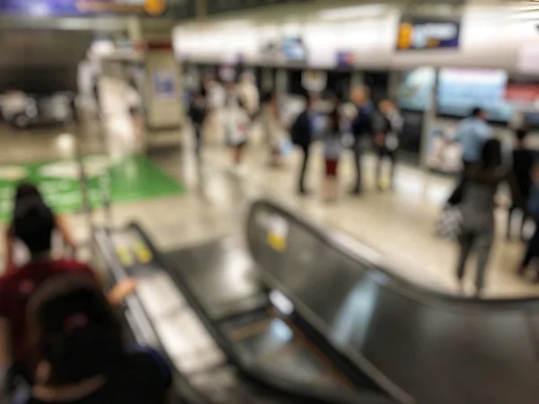 Blurred Image People Airport Hall — Stock Photo, Image