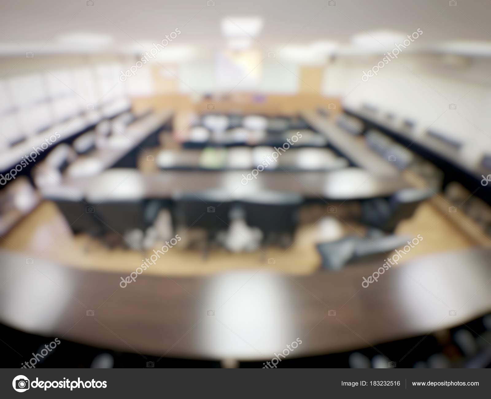 Abstract Background Blurred Image Modern Conference Room