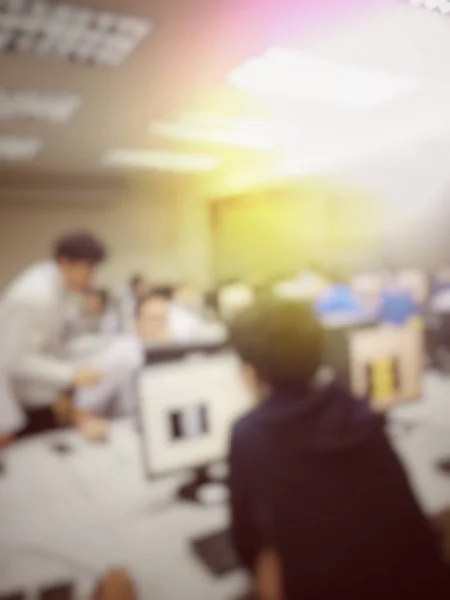 Blurred Image Board Directors Education People Business Team Employees Young — Stock Photo, Image