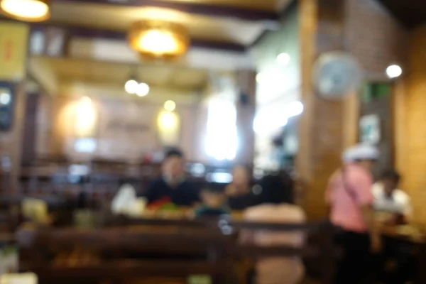 Concepto Comida Rápida Comer Gente Borrosa Color Tono Vintage — Foto de Stock