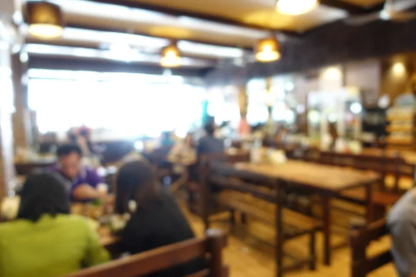 Fast Food Concept Blurred Eating People Vintage Tone Color — Stock Photo, Image