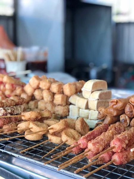 Mercado Deliciosa Comida Asiática — Fotografia de Stock