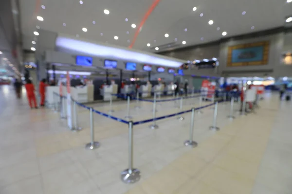 Abstract Blur Background People Walking Terminal Airport Check Counters Passengers — Stock Photo, Image