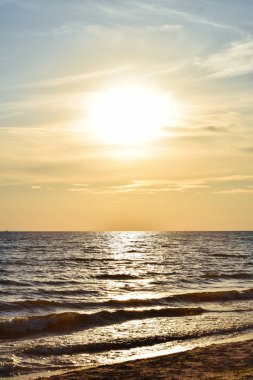 Huzurlu yaz deniz manzara