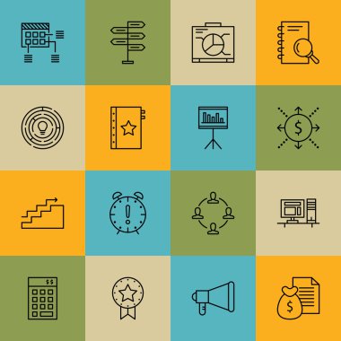 Karar Verme, Son Tarih, Grafik ve Daha Fazlası Üzerine Proje Yönetimi Simgeleri Ayarlayın. Üstün Kaliteli Eps10 Vektör İllüstrasyon Mobil, Uygulama, Ui Tasarım için.