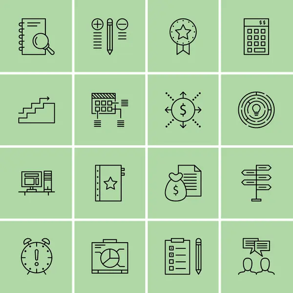 Set Of Project Management Icons On Creativity, Graph, Research And More Premium Quality EPS10 Vector Illustration For Mobile, App, UI Design. — стоковий вектор