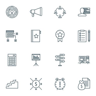 Kişilik, Yaratıcılık, Görev Listesi Ve Daha Fazlası Üzerine Proje Yönetimi Simgeleri Ayarlayın. Üstün Kaliteli Eps10 Vektör İllüstrasyon Mobil, Uygulama, Ui Tasarım için.