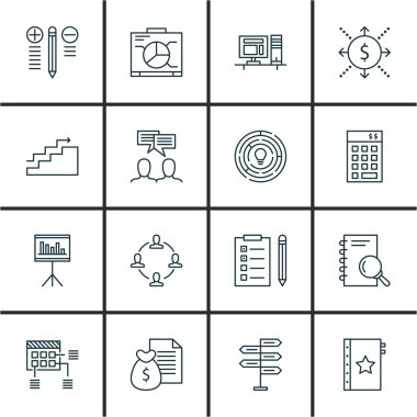 Grafik, Grafikler, Çalışma Alanı ve Daha Fazlası Üzerine Proje Yönetimi Simgeleri Ayarlayın. Üstün Kaliteli Eps10 Vektör İllüstrasyon Mobil, Uygulama, Ui Tasarım için.