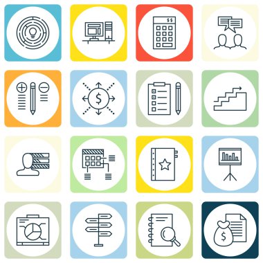 Proje Yönetimi Simgeleri En İyi Çözüm, Görev Listesi, Planlama ve Daha fazlası. Mobil, Uygulama ve UI Tasarımı için Premium Kaliteli EPS10 Vektör İllüstrasyonu.