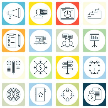 Son, Kişilik, İstatistik ve Daha Fazlası Proje Yönetimi Simgeleri Ayarlayın. Üstün Kaliteli Eps10 Vektör İllüstrasyon Mobil, Uygulama, Ui Tasarım için.