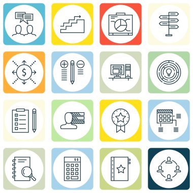 Ödül, Kalite Yönetimi, Araştırma ve Daha Fazlası Proje Yönetimi Simgeleri Set. Üstün Kaliteli Eps10 Vektör İllüstrasyon Mobil, Uygulama, Ui Tasarım için.