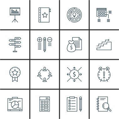 Grafik, Nakit Akışı, Kalite Yönetimi Ve Daha Fazlası Üzerine Proje Yönetimi Simgeleri Ayarlayın. Üstün Kaliteli Eps10 Vektör İllüstrasyon Mobil, Uygulama, Ui Tasarım için.